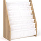 Humble Crew Journey Super Size 6 Tier Kids Book Rack, White/Natural Wood