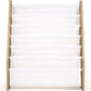Humble Crew Journey Super Size 6 Tier Kids Book Rack, White/Natural Wood