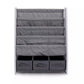Humble Crew Springfield Kids Bookshelf 4 Tier Book Storage and Fabric Bin Organizer, Grey/White