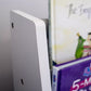 Humble Crew Springfield Kids Bookshelf 4 Tier Book Storage and Fabric Bin Organizer, Grey/White