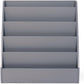 Humble Crew Camden Children's Wooden Bookcase Storage Rack with 5 Tiers, Grey