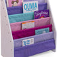 Humble Crew Forever Kids Supersized Bookshelf 6 Tier Book Organizer, White/Pink/Purple/Aqua