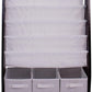 Humble Crew Kids Bookshelf 4 Tier Book Storage and Fabric Bin Organizer, Espresso
