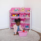Humble Crew 12 Bin Toy Storage Organizer, White/Pink
