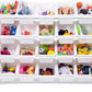 Humble Crew Cambridge Mega Kids Toy Storage Organizer with 28 Storage Bins, White