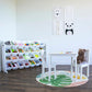 Humble Crew Cambridge Mega Kids Toy Storage Organizer with 28 Storage Bins, White