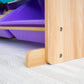 Humble Crew Kids Toy Storage Organizer with 12 Storage Bins, Rainbow/Natural Wood