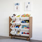 Humble Crew Morgan 12-Bin Toy Storage Mid-Century Organizer, Wood/White