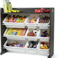 Humble Crew Espresso Toy Storage Organizer with Shelf and 9 Storage Bins