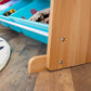 Humble Crew 12 Bin Toy Storage Organizer, Natural Wood/Aqua