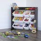 Humble Crew Espresso Toy Storage Organizer with Shelf and 9 Storage Bins