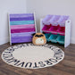 Humble Crew Forever Toy Storage Organizer with 9 Storage Bins, White/Pink/Purple/Aqua