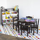 Humble Crew Espresso Toy Storage Organizer with Shelf and 9 Storage Bins