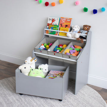 Camden 3-in-1 Toy Storage Organizer with Roll Out Toy Chest
