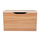 Humble Crew Journey Hinged Toy Storage Chest with Lid, Natural/White