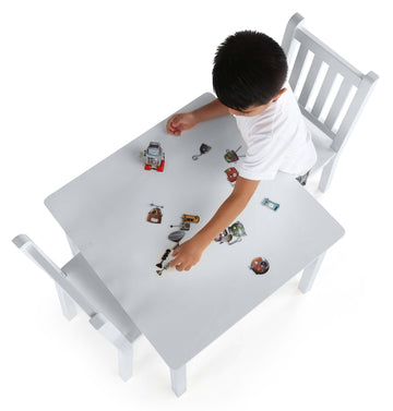 Daylight Wood Table & 2 Chairs Set, White