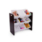 Humble Crew Espresso Toy Storage Organizer with 9 Plastic Storage Bins, Espresso/White