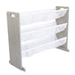 Humble Crew Slate Stuffed Animal Organizer with 3 Tiers, Grey Woodgrain/White