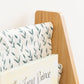 Humble Crew Spring Bookshelf 4 Tier Book Storage, Natural/White/Green