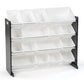 Humble Crew Jayden Supersized Toy Storage Organizer with 16 Storage Bins, Black/White