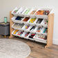 Journey Extra Large Toy Storage Organizer with 20  Storage Bins, Natural/White