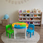 Journey Extra Large Toy Storage Organizer with 20  Storage Bins, Natural/White