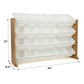 Journey Extra Large Toy Storage Organizer with 20  Storage Bins, Natural/White
