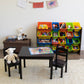 Forest Extra Large Toy Storage Organizer with 20  Storage Bins, Dark Walnut/Multi