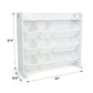 Cambridge White Toy Storage Organizer with Shelf and 9 Storage Bins