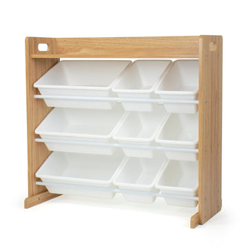 Journey Natural Toy Storage Organizer with Shelf and 9 Storage Bins