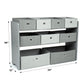 Camden Fabric Multi Bin Toy Organizer with 9 Storage Bins