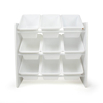 Cambridge  White Toy Storage Organizer with 9 Storage Bins