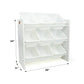 Cambridge  White Toy Storage Organizer with 9 Storage Bins