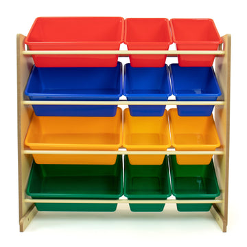 Primary 12-Bin Toy Organizer