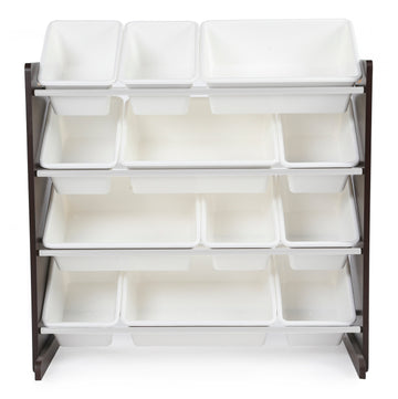 Espresso 12-Bin Toy Organizer