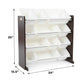 Espresso 12-Bin Toy Organizer
