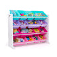 Forever Supersized Extra Large White and Pink 16-Bin Toy Organizer