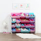 Forever Supersized Extra Large White and Pink 16-Bin Toy Organizer