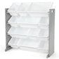 Inspire Grey and White 12-Bin Toy Organizer