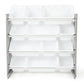 Inspire Grey and White 12-Bin Toy Organizer