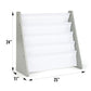 Inspire Grey and White Book Rack