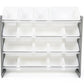 Supersized Grey and White 16-Bin Toy Organizer