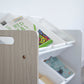Hampton Sandwashed Toy Storage Organizer with 9 Plastic  Storage Bins