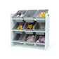 Explorer Toy Storage Organizer with 9 Plastic Storage Bins
