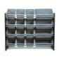 Sumatra Super Sized Toy Storage Organizer with 16 Storage Bins, Espresso/Grey