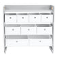 Humble Crew Inspire Kids Toy Storage Organizer with Shelf and 5 Collapsible Fabric Storage Bins, Grey/White