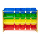Extra Large Toy Storage Organizer with 20  Storage Bins, Primary Colors