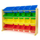 Extra Large Toy Storage Organizer with 20  Storage Bins, Primary Colors