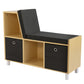 Humble Crew Dalton Toddler Book Nook, Natural/Black/White/Grey